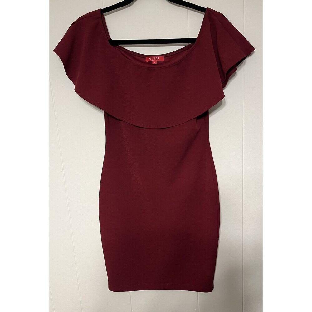 Women’s Wine Red/Red Guess Sleeveless Cocktail Dress Size Small